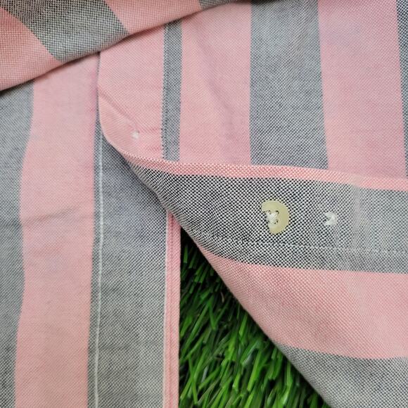 Vintage 90s Aeropostale Poplin Button Shirt XL 26x31 Baggy Stripes - Picture 10 of 14